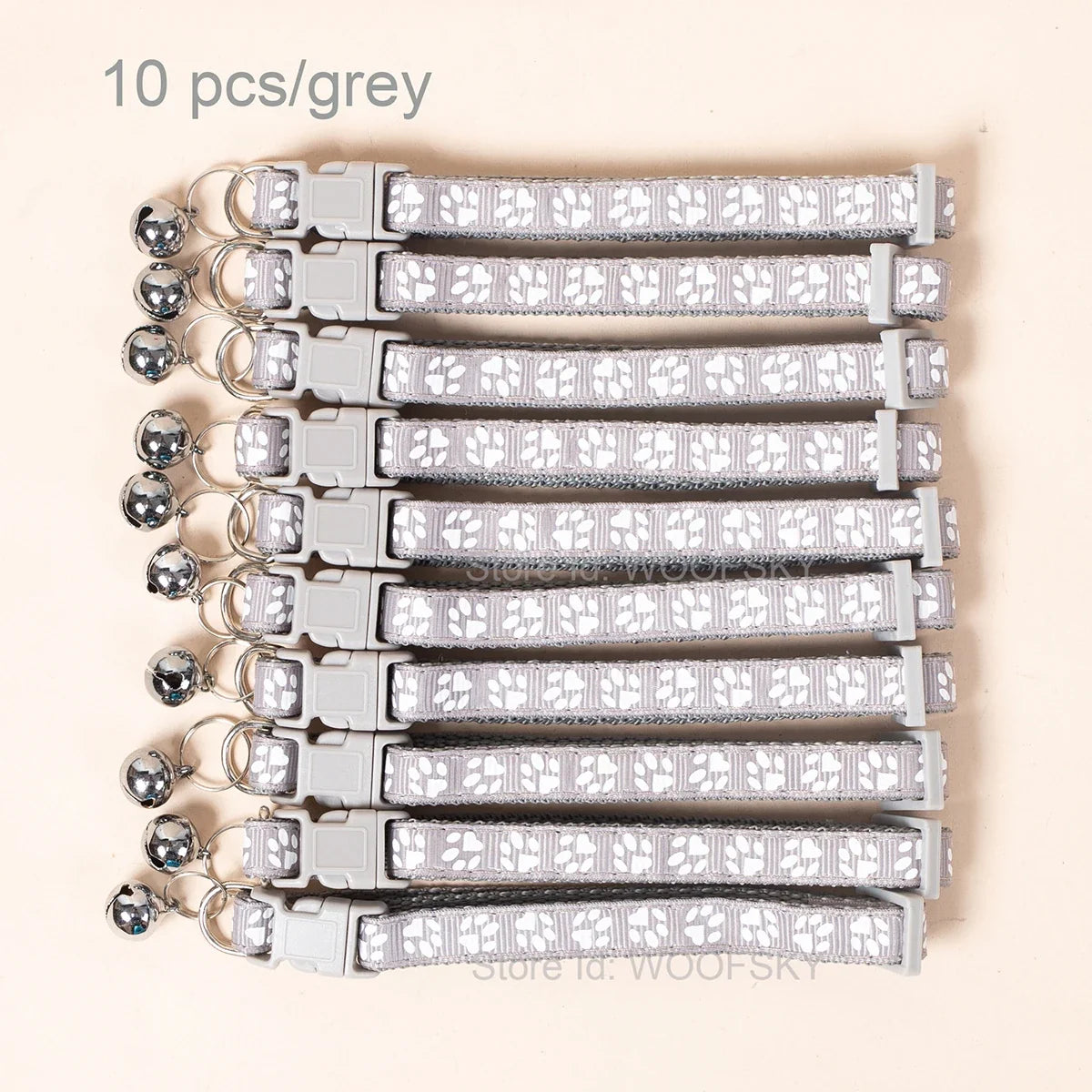 10pcs Colorful Pet Collars with Bell 23 - ProPawPet.com