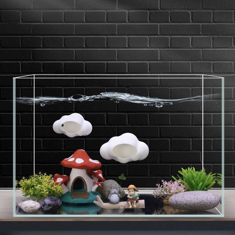 Cloud Shaped Fish Tank Cave Shelter Hideouts - ProPawPet.com