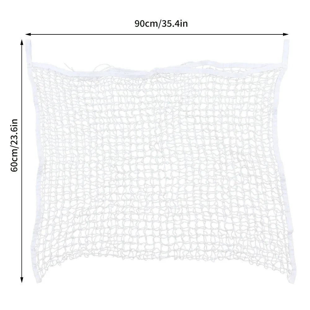 PE Woven Rope Forage Net Pouch Large Capacity White Horse – 2 Colors