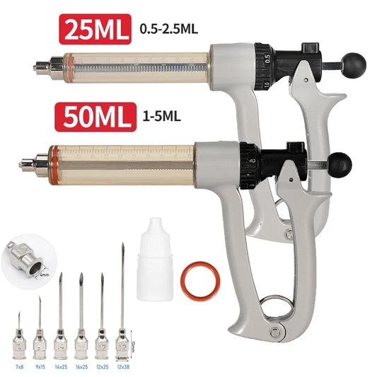 25ml/50ml Adjustable Continuous Syringe with - ProPawPet.com