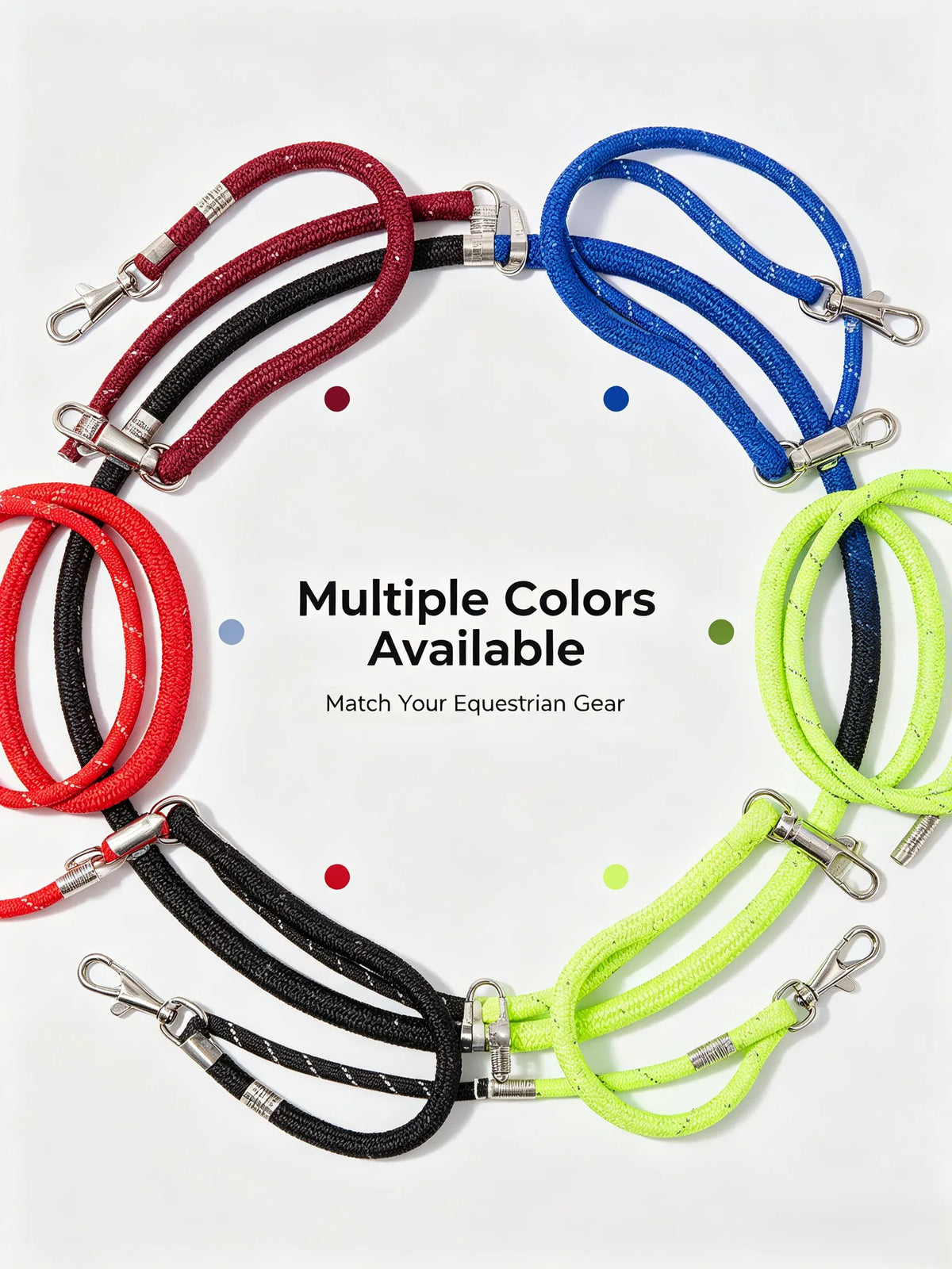 Horse Lead Rope 2.5m Nylon Braided Lead Line - ProPawPet.com