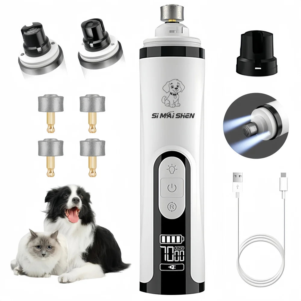 Pet Nail Grinder with LED Light - USB - ProPawPet.com