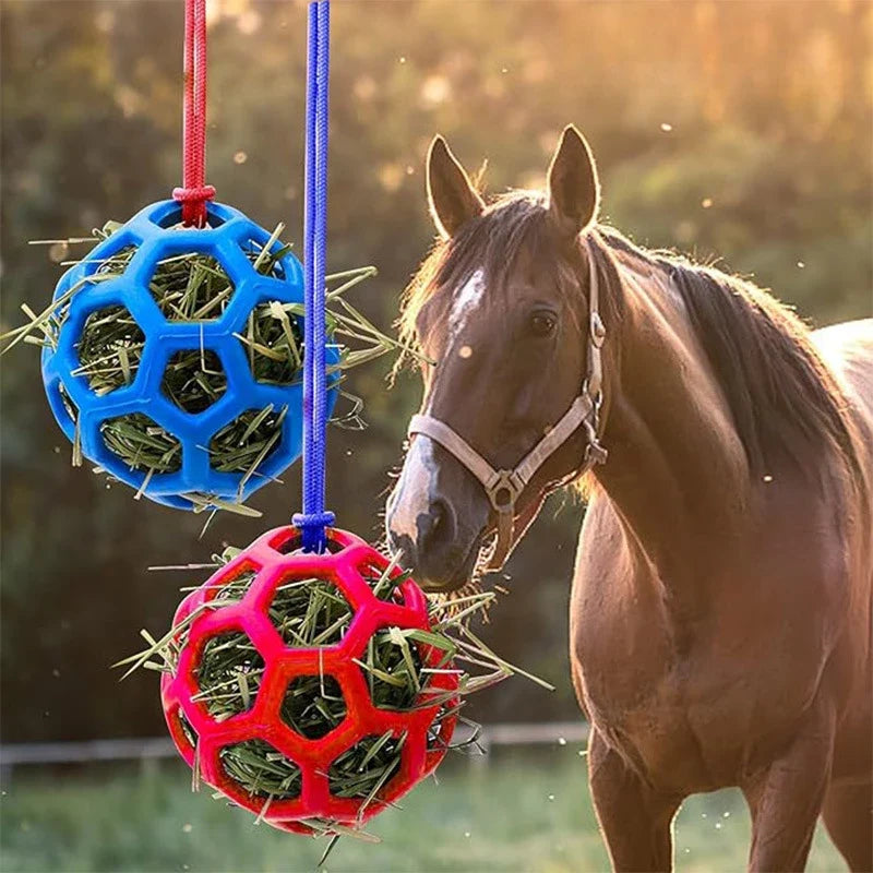 Horse Treat Ball Stables Hanging Hay Feeder - ProPawPet.com