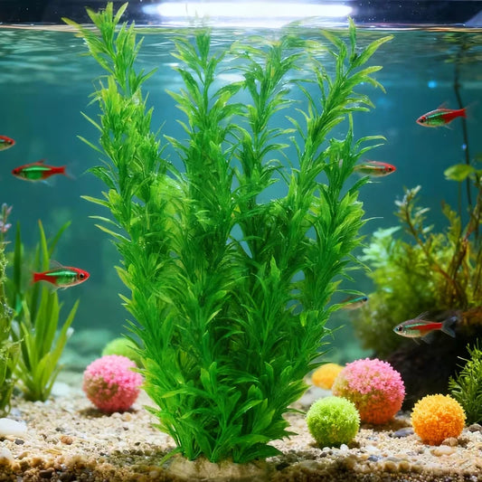 40cm Handmade Aquatic Plant Landscape Green - ProPawPet.com