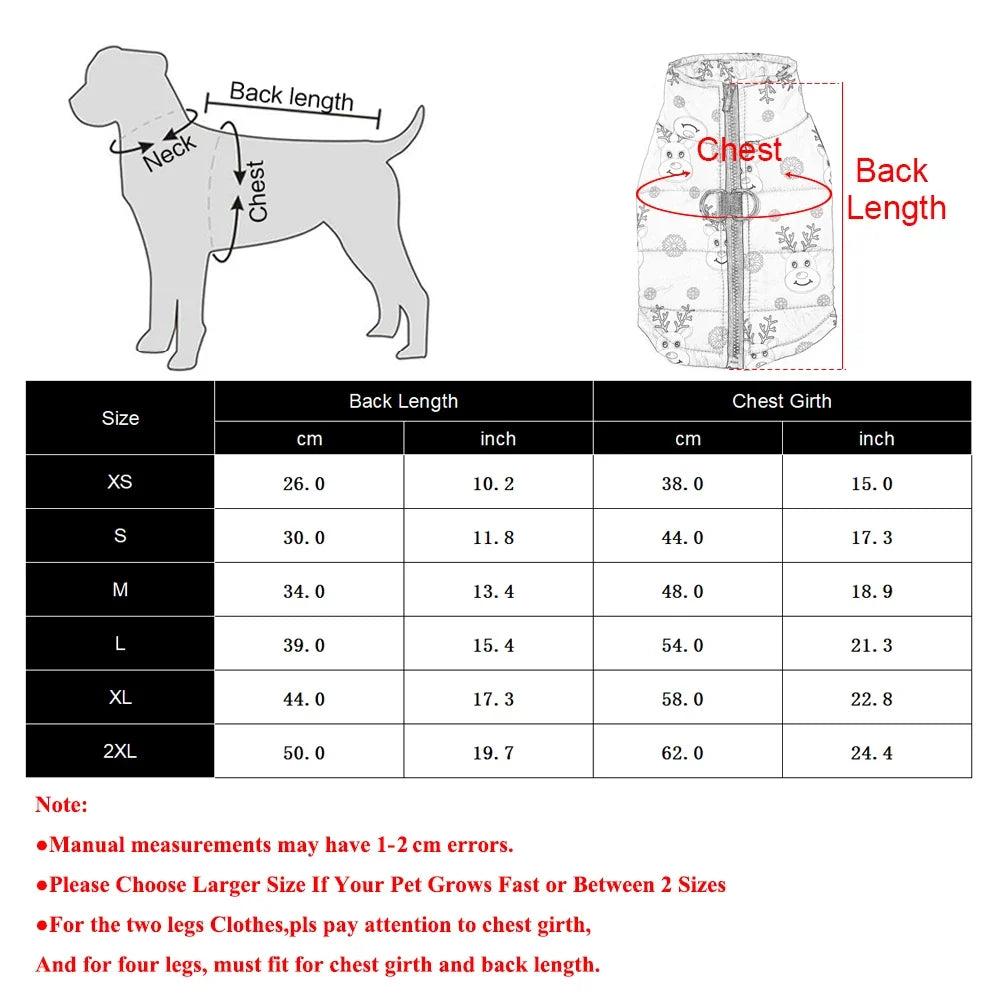 Winter Pet Dog Jacket Christmas Costume for - ProPawPet.com