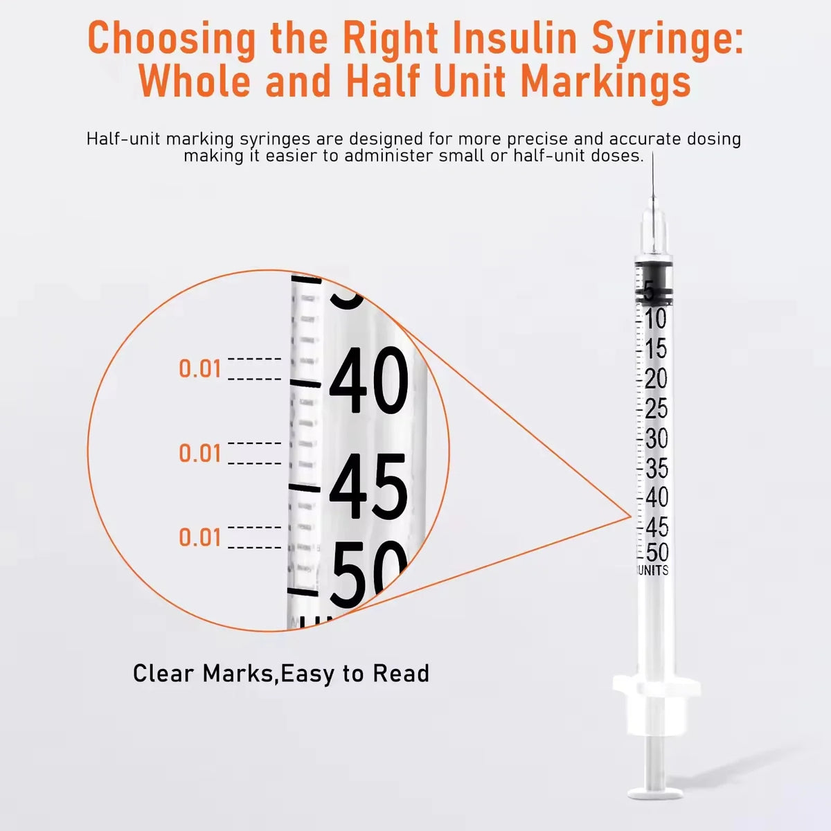 100pcs 0.5ml Sterile Disposable Insulin - ProPawPet.com