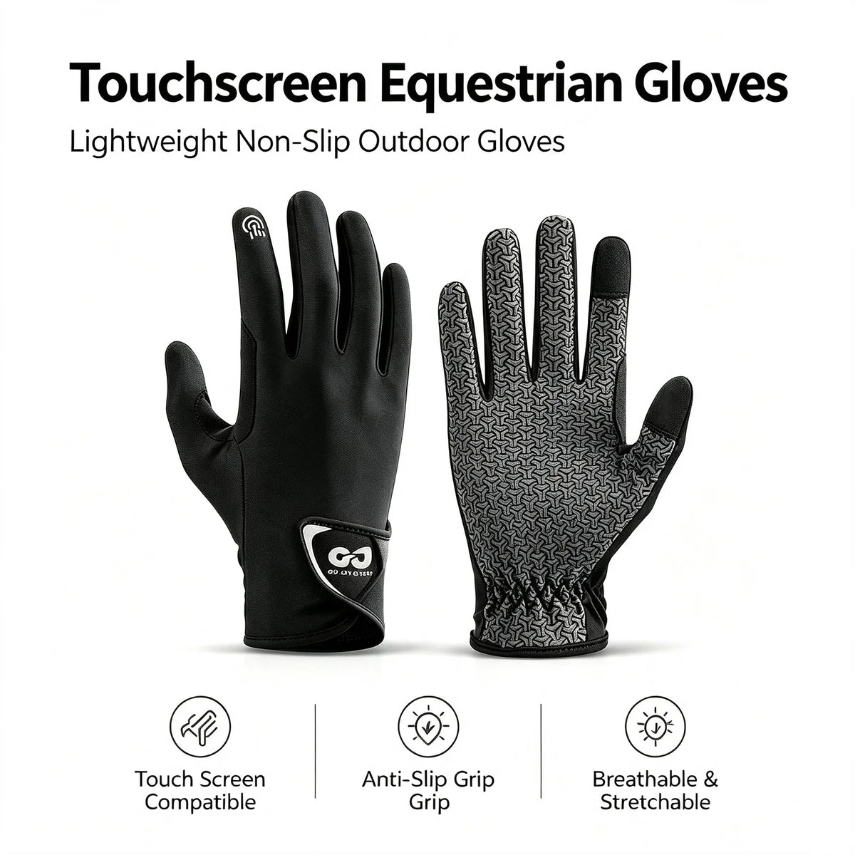 Horse Riding Gloves Non Slip Breathable - ProPawPet.com