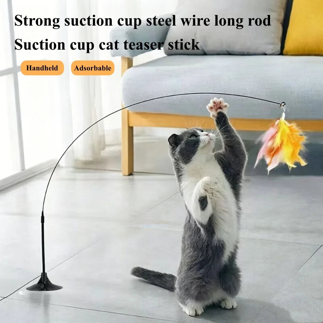 Cat Teasing Sticks, Suction Cups, Long - ProPawPet.com