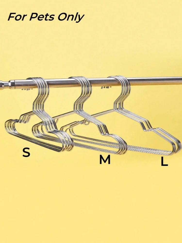 5pc Pet Silver Small Clothes Hanger Five - ProPawPet.com