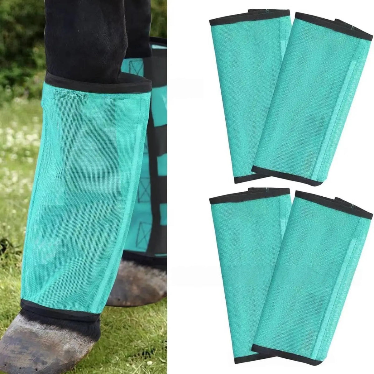 Mesh Horse Leg Wraps Promotes Ventilation Fly Boots – photo 7