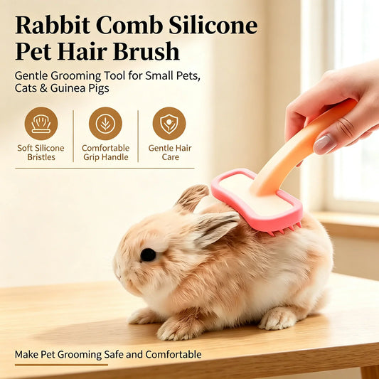 2026 New Rabbit Comb Silicone Small Pet Cat - ProPawPet.com