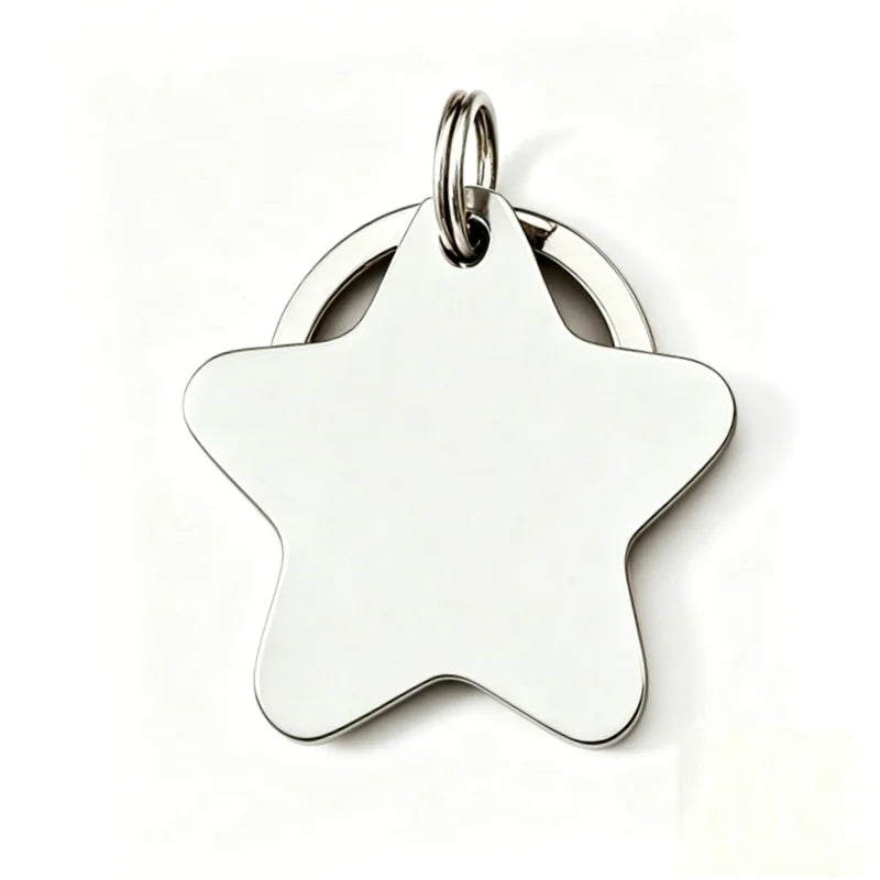Personalized Star Pet ID Tag, Engraving - ProPawPet.com
