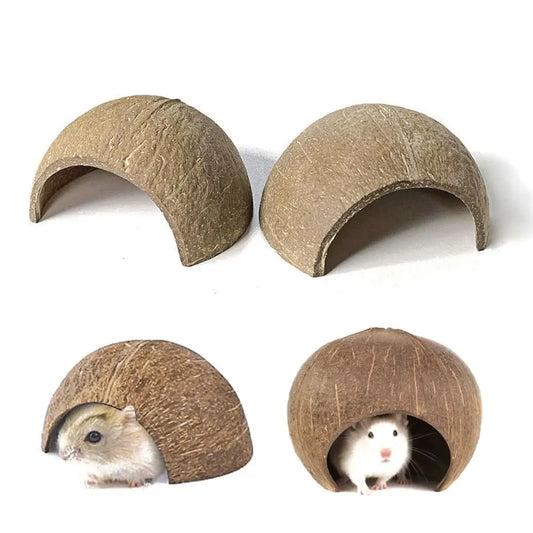 Natural Coconut Shell Coconut Shell Hamster - ProPawPet.com