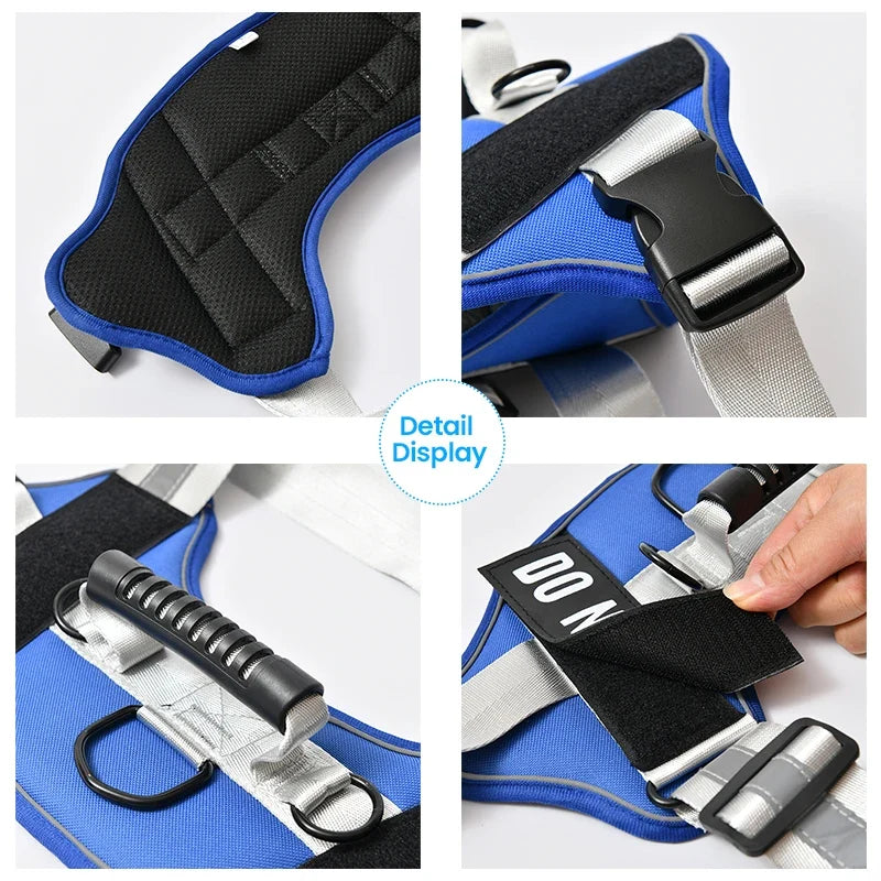 Reflective Nylon Dog Harness with 8pcs Dog - ProPawPet.com