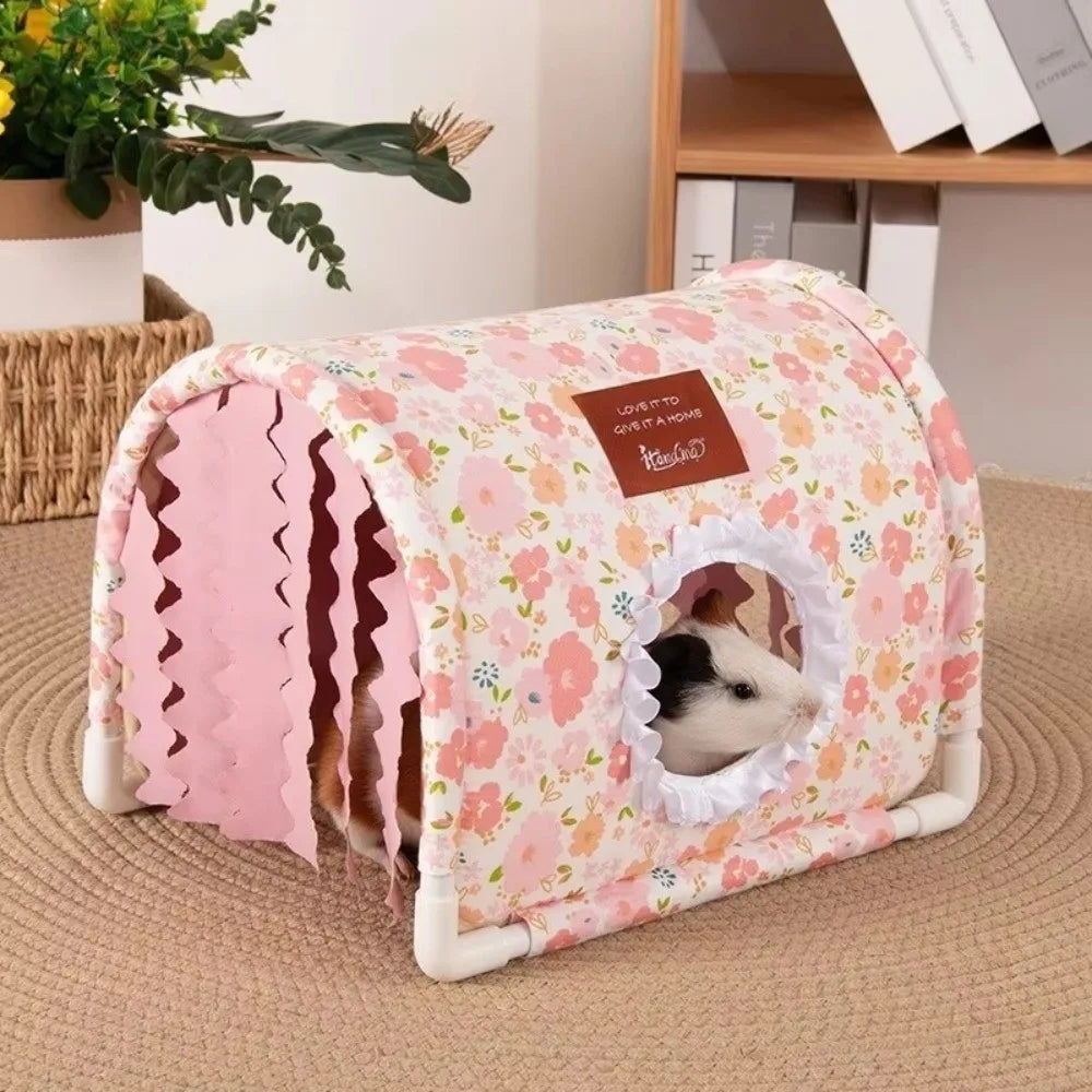 Triangle Tassel Tunnel Nest Summer Floral - ProPawPet.com