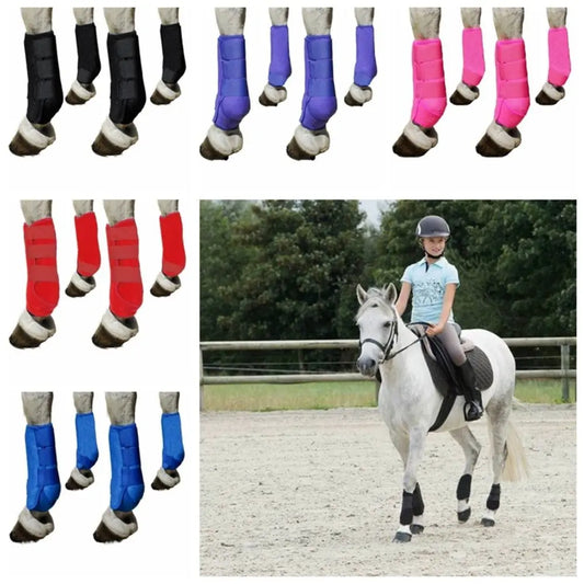 4pcs/set Colorful Horse Sport Boots Set 3 - ProPawPet.com