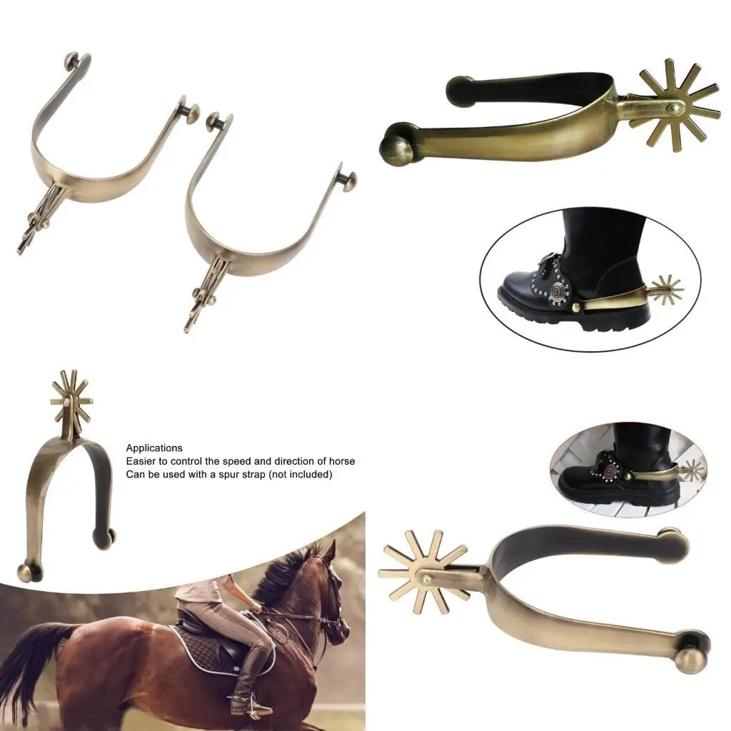 Zinc Alloy Horse Spur With Rotating Gears - ProPawPet.com