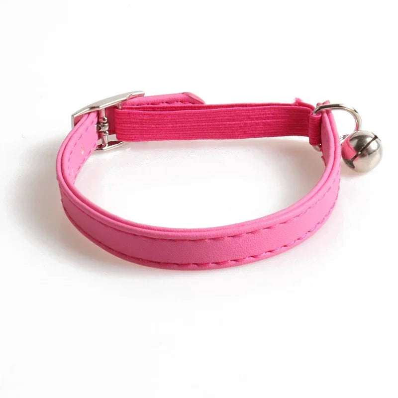 Macaron Color Cute Cat Collar, Elastic Webbing Collar