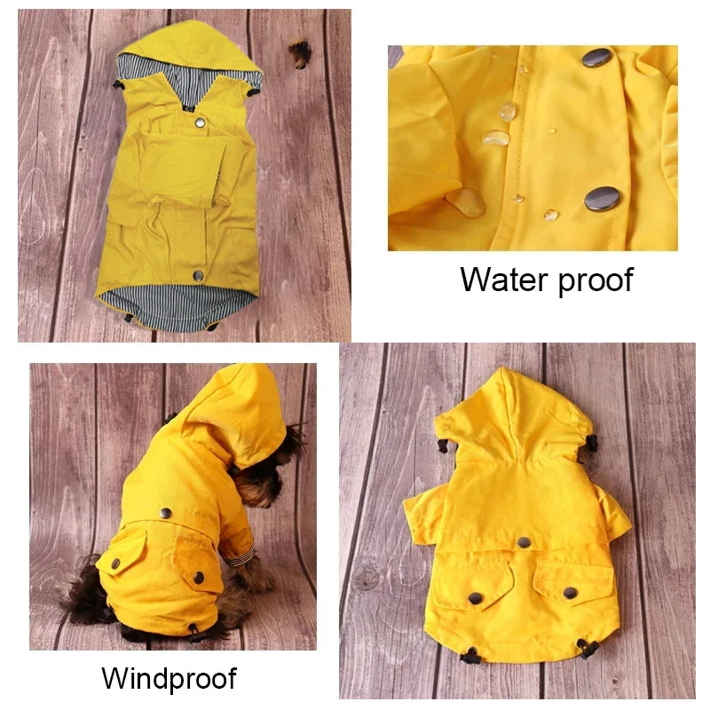 Large Dog Clothes Waterproof Dog Raincoat - ProPawPet.com