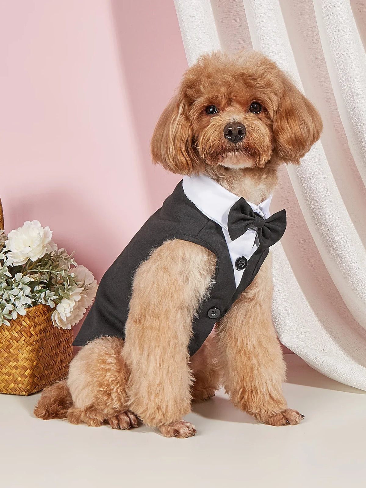 Dog Tank Top Dog Vest Cat Dog Puppy Bowknot - ProPawPet.com