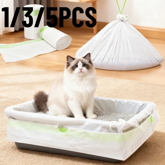 1/3/5 Rolls Of Cat Litter Box Lined With - ProPawPet.com