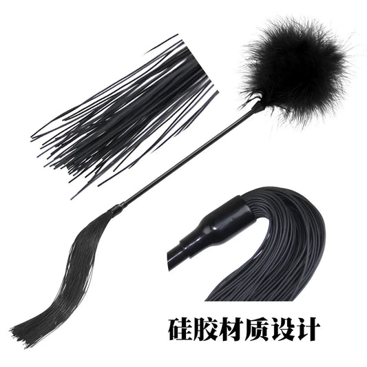 45CM Silicone Feather Horse Whip - - ProPawPet.com
