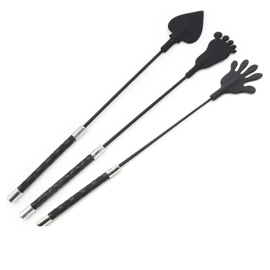 47CM Premium PU Leather Silicagel Horse Whip - ProPawPet.com