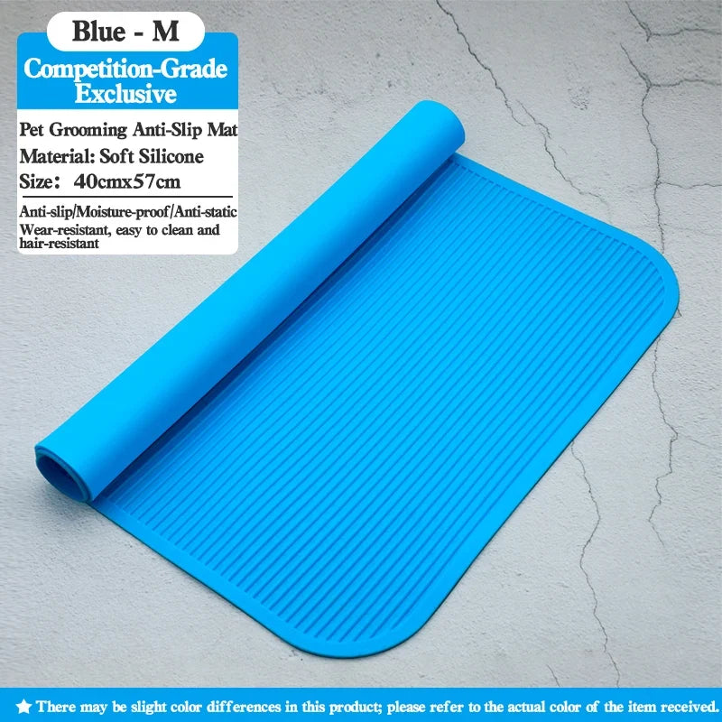 Silicone Waterproof Pet Grooming Table Anti Slip Pad – 9 Colors