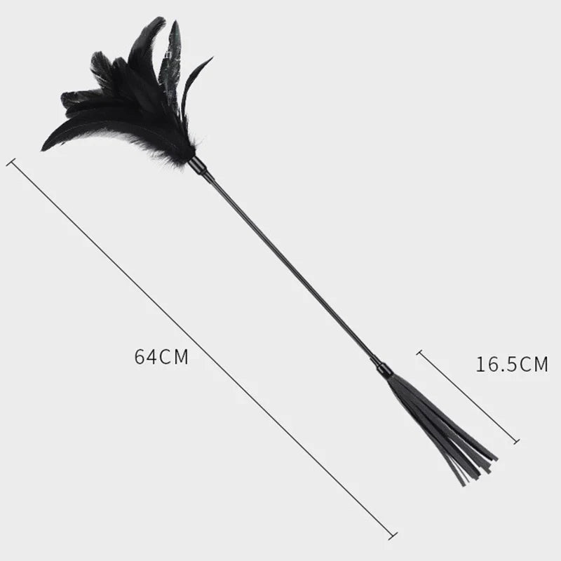 64cm Feather Horse Whip,PU Leather tassel - ProPawPet.com