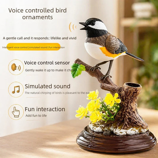Sound Voice Control Electric Simulation Bird - ProPawPet.com