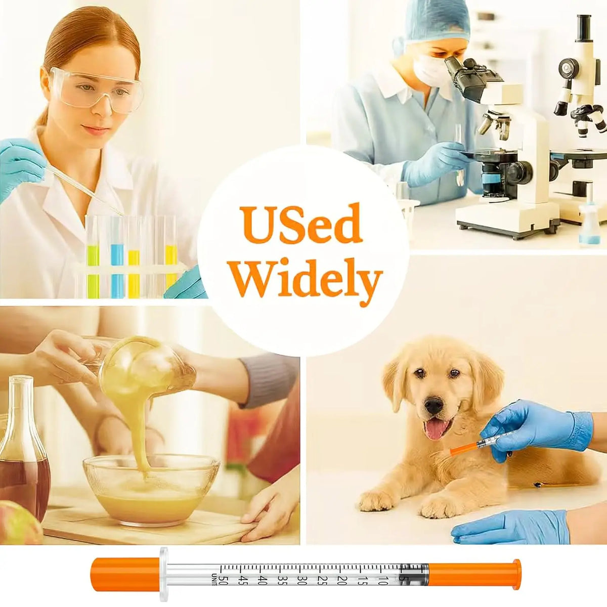 100/50 Pack 0.5/1ml Syringes with Needles - ProPawPet.com