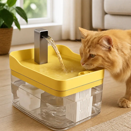 Clear Acrylic Pet Water Fountain for Cats - ProPawPet.com