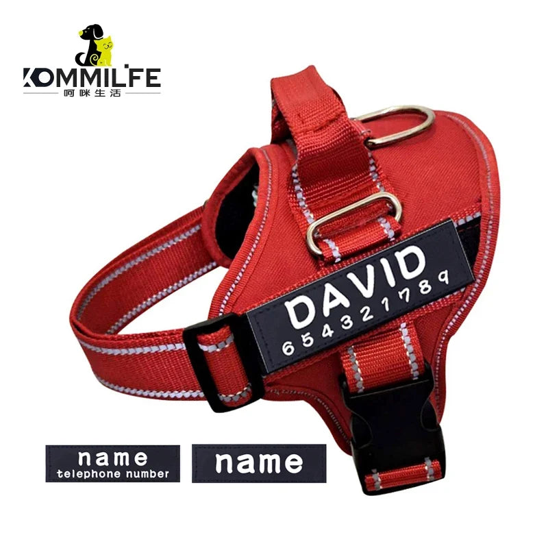 Nylon Dog Harness Personalized Reflective - ProPawPet.com