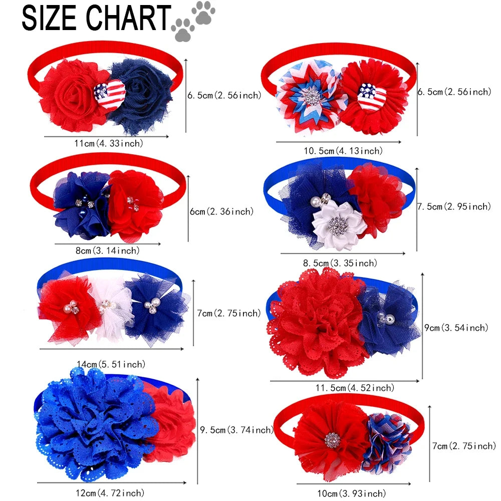20/50pcs Dog Flower Dog Bow Tie For Dogs - ProPawPet.com