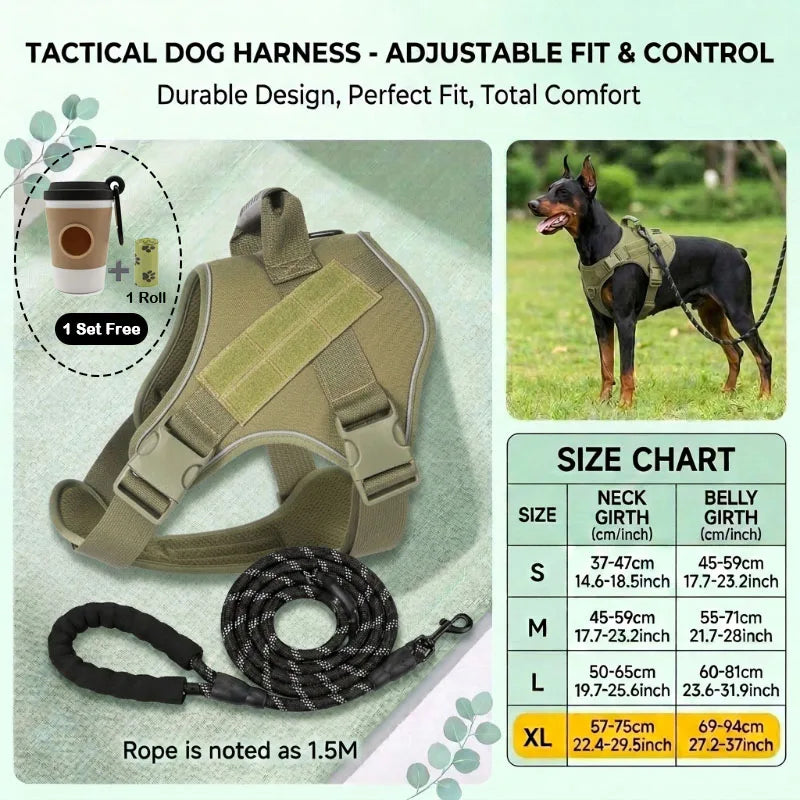 Tactical Dog Harness for Large Dogs No Pull - ProPawPet.com