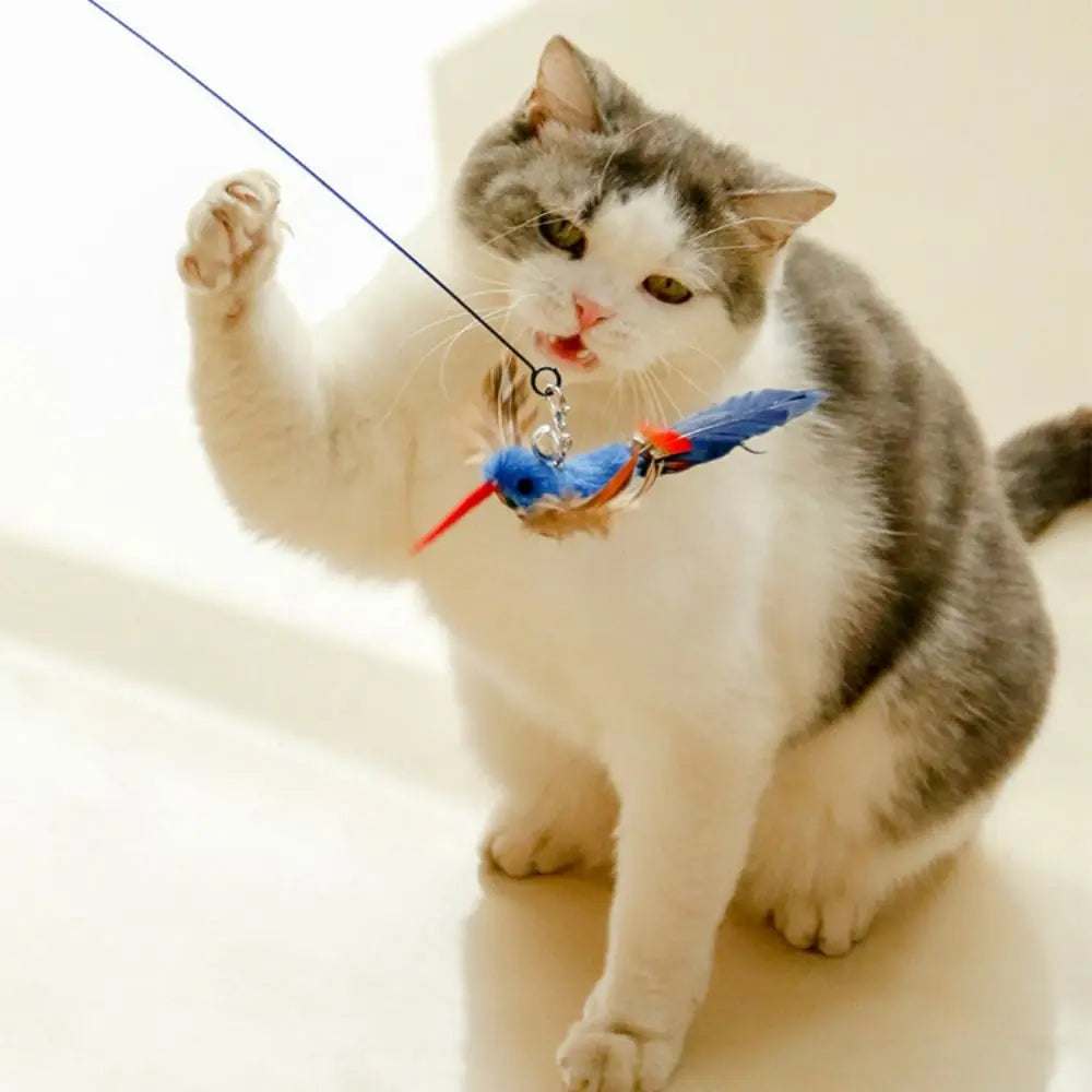Plush Simulated Bird Cat Stick Head Cat - ProPawPet.com
