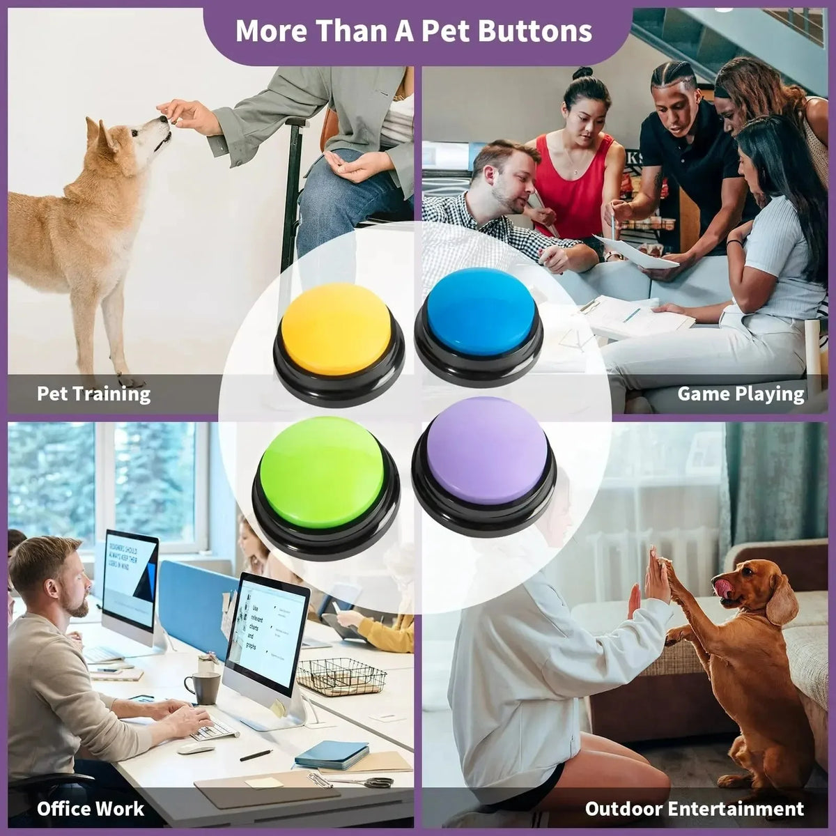 Dog Communication Buttons Voice Recording - ProPawPet.com