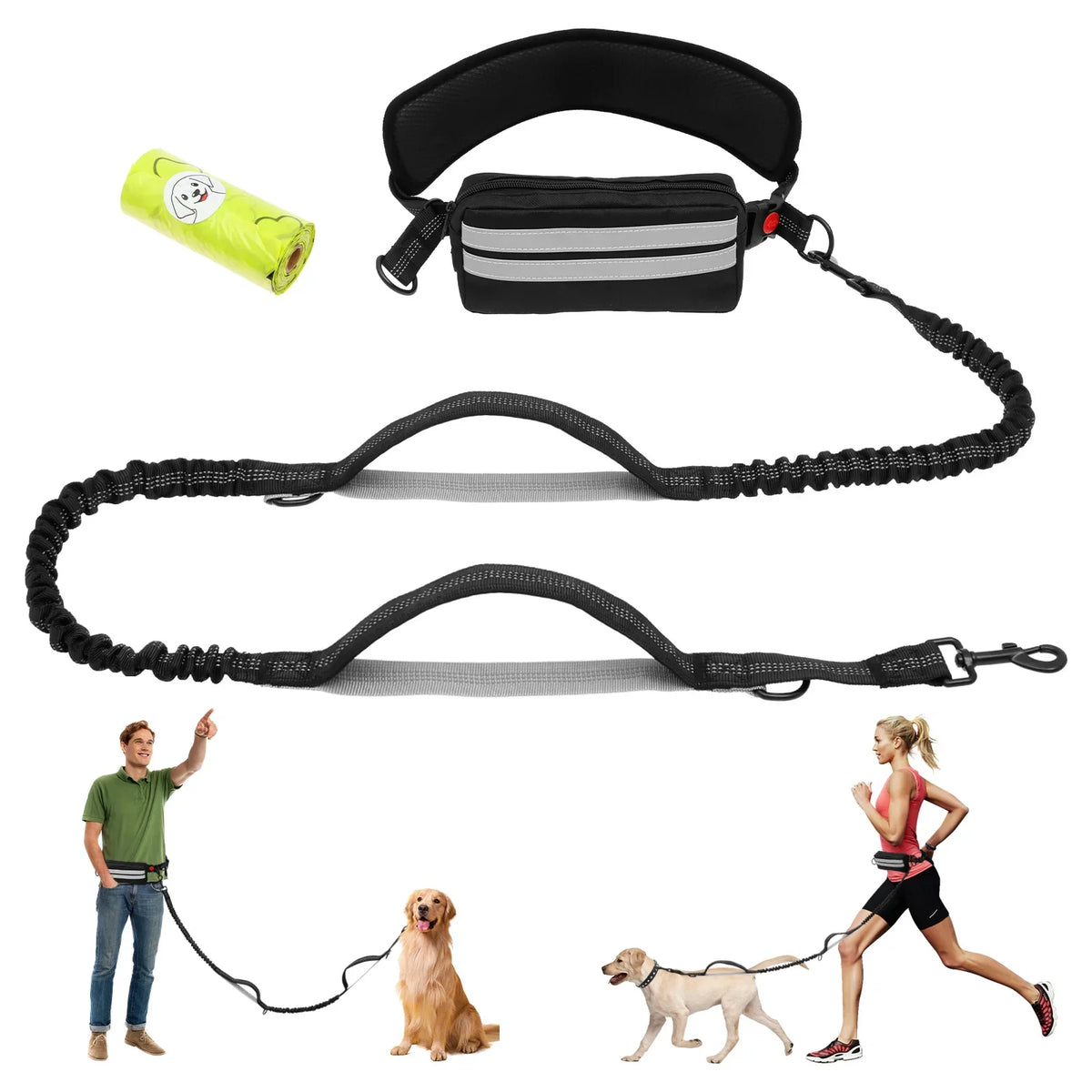 Hands Free Dog Leash for Running Walking - ProPawPet.com