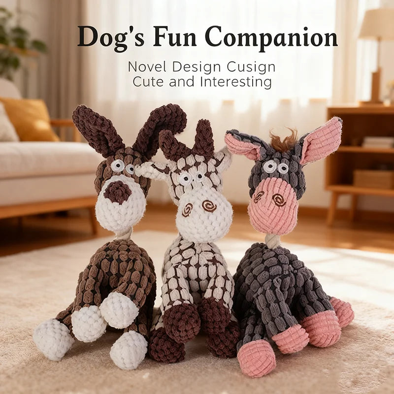 Dog Plush Doll Squeaky Toy Bite Resistant - ProPawPet.com