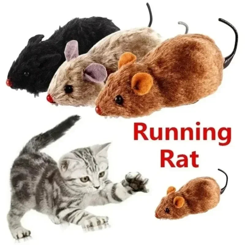 New 1Pc Funny Lifelike Plush Mouse Running - ProPawPet.com