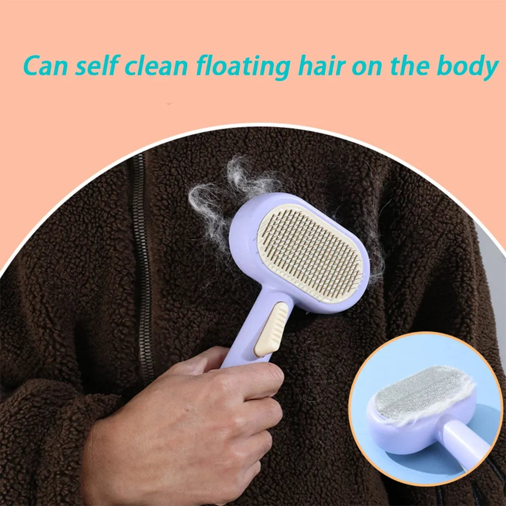 2-in-1 cat comb for removing floating hair, - ProPawPet.com