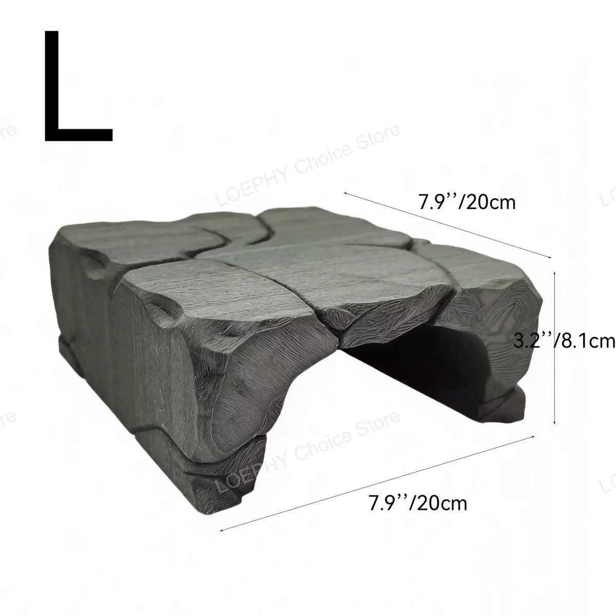 Stone Style Reptile Hideout Rock Hide – 3 Colors