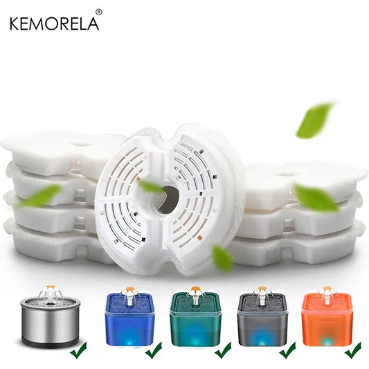 4/8PCS Cat Water Fountain Activated Carbon - ProPawPet.com