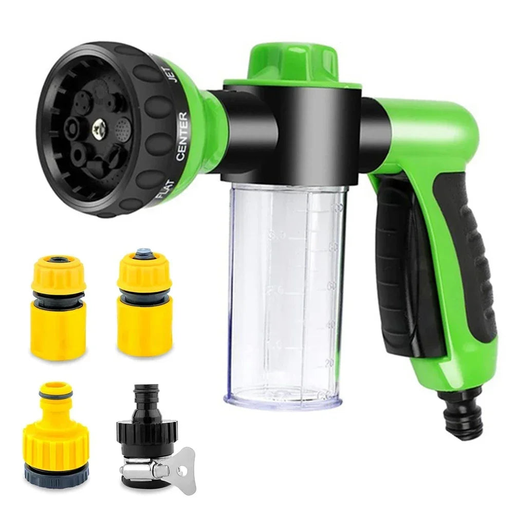 8 in 1 High Pressure Foam Pet Shower Gun Adjustable Hose – Dog Supplies