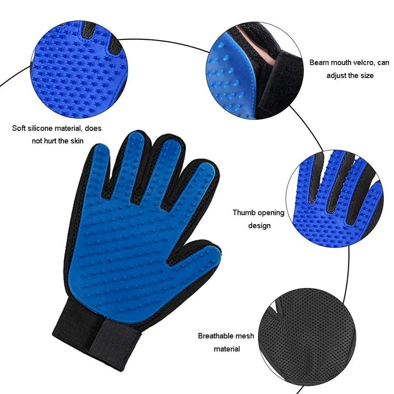 DualPet Pet Grooming Glove for Dog Cats - ProPawPet.com