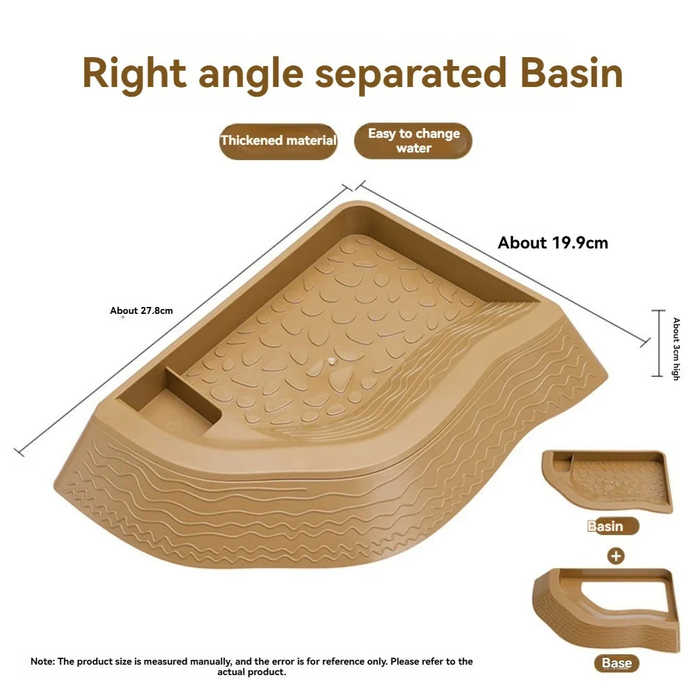 Yellow Edge Turtle Bath Basin Half Water - ProPawPet.com