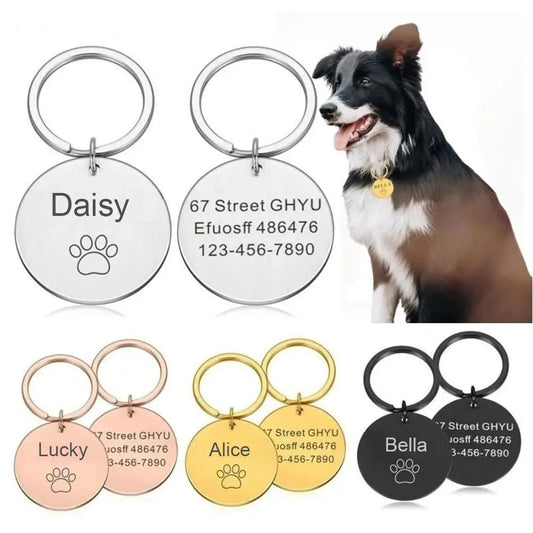 KIYUE ID Tag Custom Name Anti-lost Engraved - ProPawPet.com
