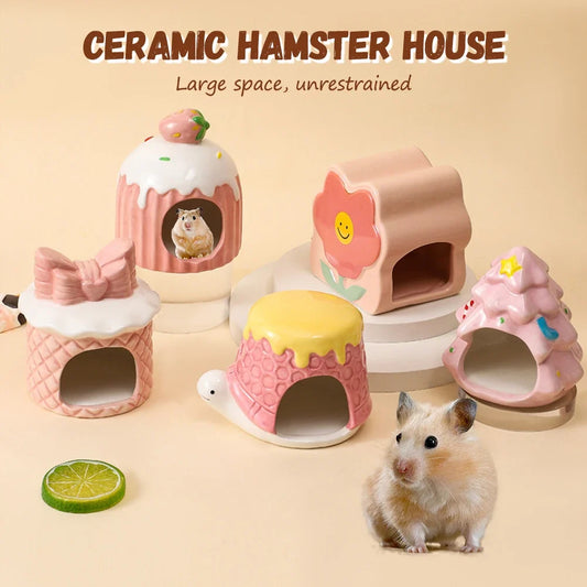 Ceramic Hamster House for Small Animals - ProPawPet.com