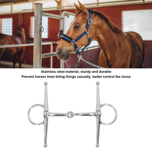 Stainless Steel Horse Snaffle Bit Jointed - ProPawPet.com