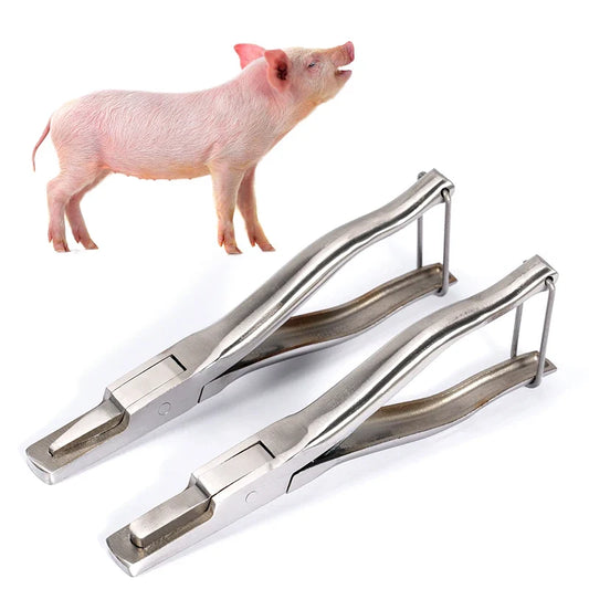 Stainless Steel Pig Ear Notcher Pliers V/U - ProPawPet.com